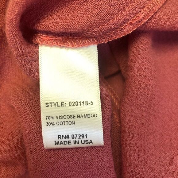 Johnny Was Calme Gauze Split Top M - Picture 11 of 12